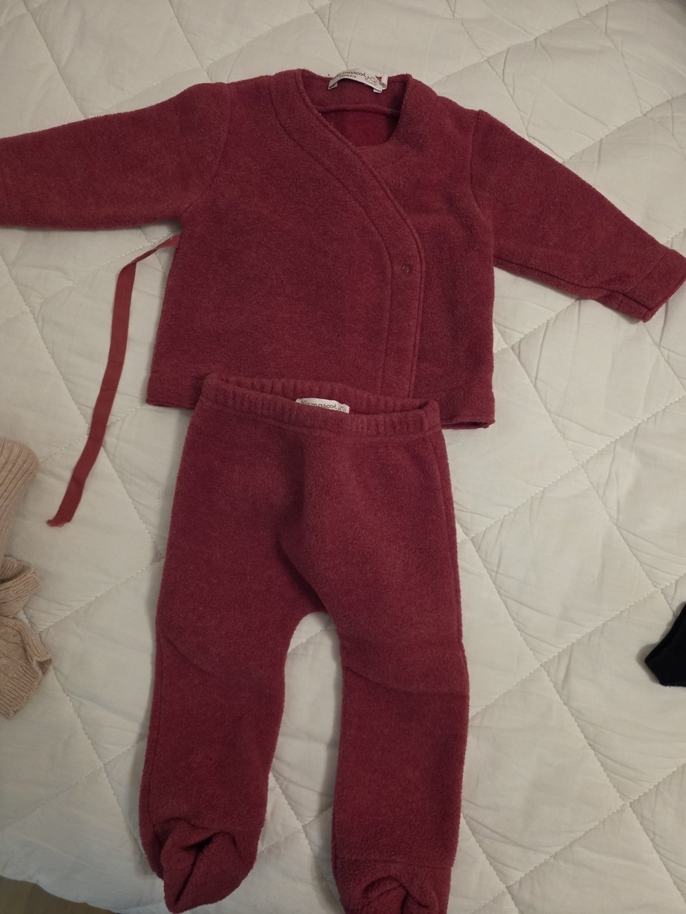 Kids Cozy Knit Matching Set in Deep Berry